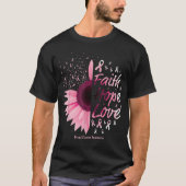 Breast Cancer Awareness Gifts Christian Faith Hope T-shirt (Voorkant)