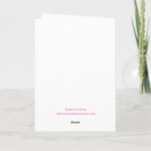 Breast cancer awareness greeting card kaart (Achterkant)