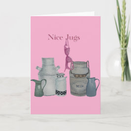 Breast cancer awareness greeting card kaart