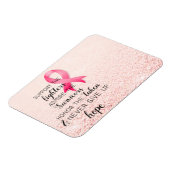 Breast Cancer Awareness Hope Inspirerend Quote Magneet (Linkerzijde)