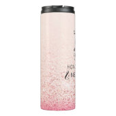 Breast Cancer Awareness Hope Inspirerend Quote Thermosbeker (Achterkant)