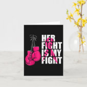 Breast Cancer Awareness Husband Support Squad Kaart (Gele Bloem)