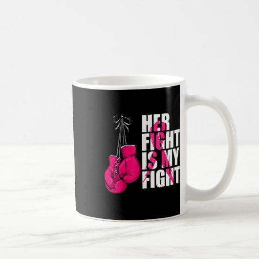 Breast Cancer Awareness Husband Support Squad Koffiemok (Rechts)