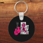 Breast Cancer Awareness Husband Support Squad Sleutelhanger (Voorkant)