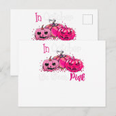 Breast Cancer Awareness In October We Wear Pink Pu Briefkaart (Voorkant / Achterkant)