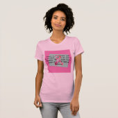 Breast Cancer Awareness in Wyoming T-shirt  (Voorkant volledig)