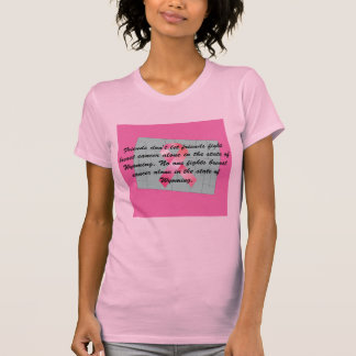 Breast Cancer Awareness in Wyoming T-shirt 