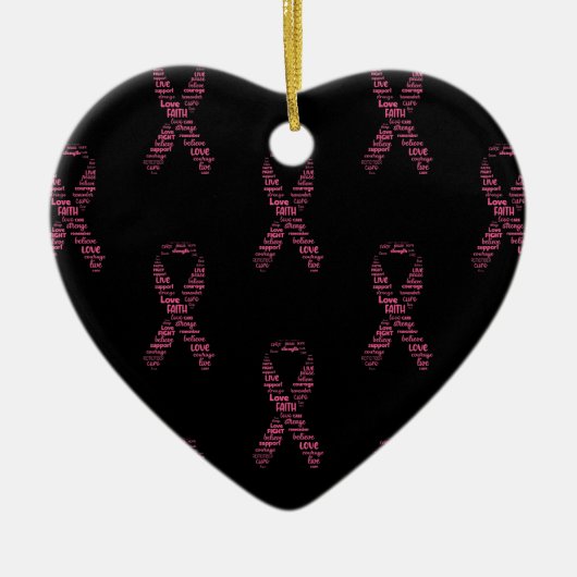 Breast Cancer Awareness Keramisch Ornament (Voorkant)