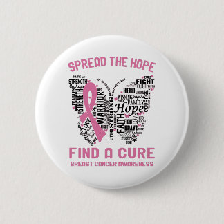 Breast Cancer Awareness Month Ribbon Gifts Ronde Button 5,7 Cm