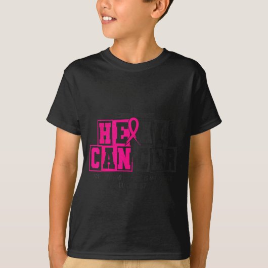Breast Cancer Awareness Nk Ribbon Heal Cancer Chri T-shirt (Voorkant)