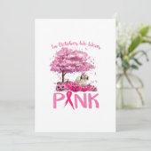 Breast Cancer Awareness October We Wear Pink With Feestdagenkaart (Staand voorkant)