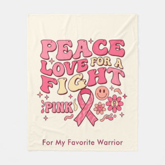 Breast Cancer Awareness / Paz Amor Lucha Fleece Deken