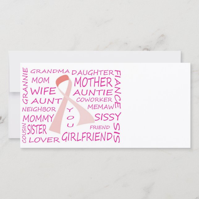 BREAST CANCER AWARENESS PINK RIBBON DESIGN (Voorkant)