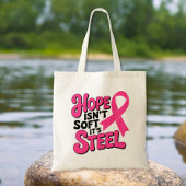 Breast Cancer Awareness Pink Ribbon Fighter Tote Bag
