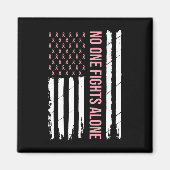 Breast Cancer Awareness Pink Ribbon Usa American F Magneet (Voorkant)