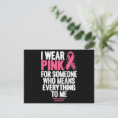 Breast Cancer Awareness Pink Ribbons In October We Briefkaart (Staand voorkant)