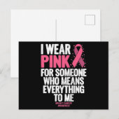 Breast Cancer Awareness Pink Ribbons In October We Briefkaart (Voorkant / Achterkant)