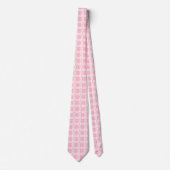 Breast Cancer Awareness Plaid Pink Ribbon Stropdas (Voorkant)