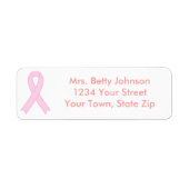 Breast Cancer Awareness Return Address Labels (Voorkant)