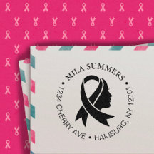 Breast Cancer Awareness Ribbon Return Address