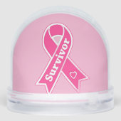 Breast Cancer Awareness Sneeuwbol (Achterkant)