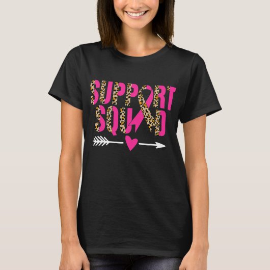 Breast Cancer Awareness Support Squad Family T-shirt (Voorkant)