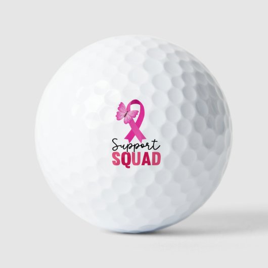 Breast Cancer Awareness Support Squad Golfballen (Voorkant)