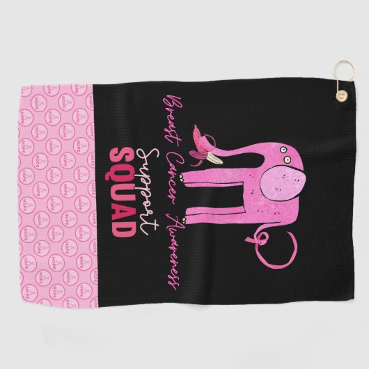 Breast Cancer Awareness Support Squad Golfhanddoek (Horizontaal)