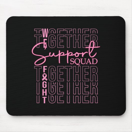 Breast Cancer Awareness Support Squad We Fight ToG Muismat (Voorkant)