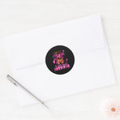 Breast Cancer Awareness Survivor Black Women Melan Ronde Sticker (Envelop)