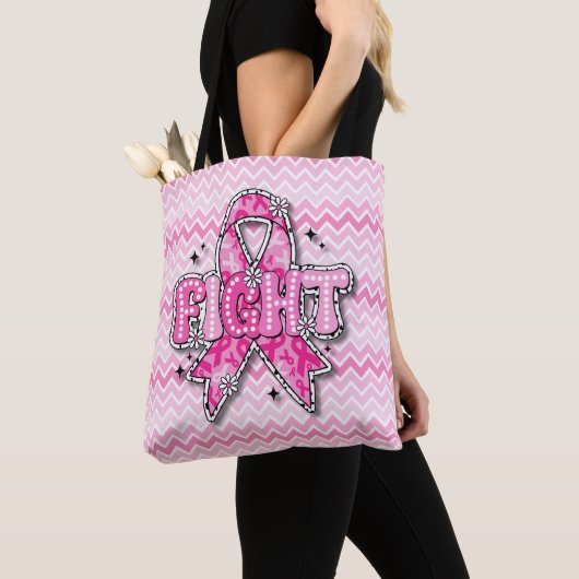 Breast Cancer Awareness Tote Bag  (Dichtbij)