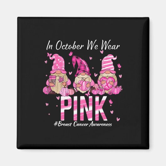 Breast Cancer Awareness Warrior Support Squad Magneet (Voorkant)