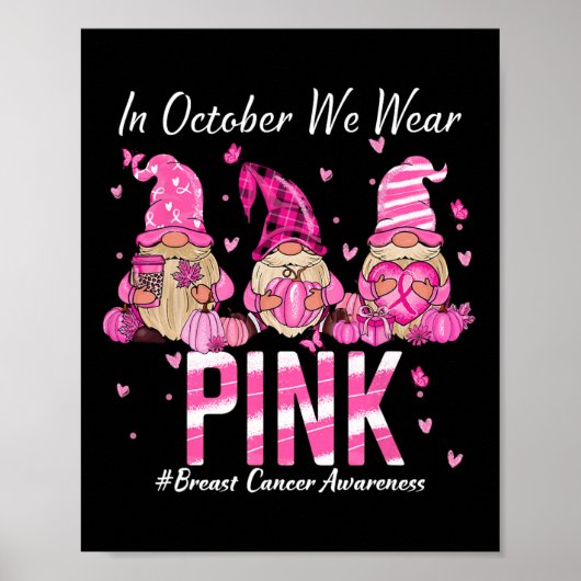 Breast Cancer Awareness Warrior Support Squad Poster (Voorkant)