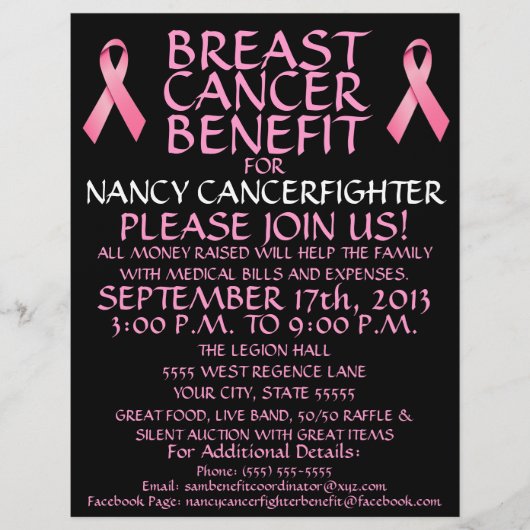 Breast Cancer Benefit Flyer (Voorkant)