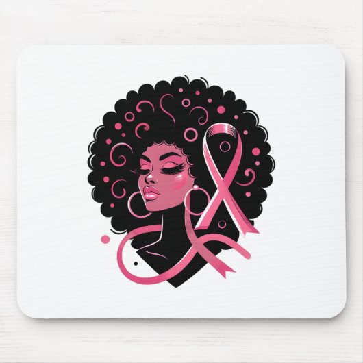 Breast Cancer Black African American Women Support Muismat (Voorkant)