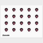 Breast Cancer Black African American Women Support Ronde Sticker (Vel)