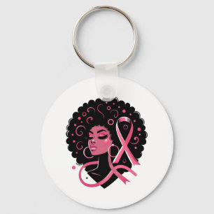 Breast Cancer Black African American Women Support Sleutelhanger