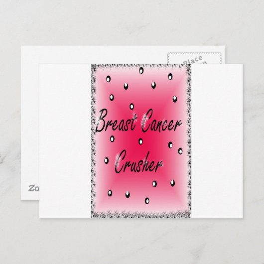 Breast Cancer Crusher Briefkaart (Voorkant / Achterkant)