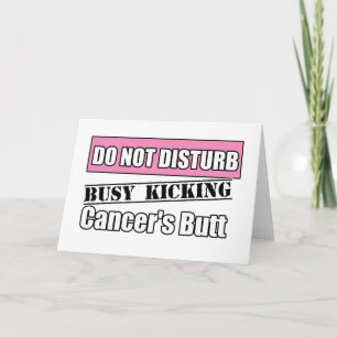 Breast Cancer Do Not Disturb het Schoppen Uiteinde Kaart