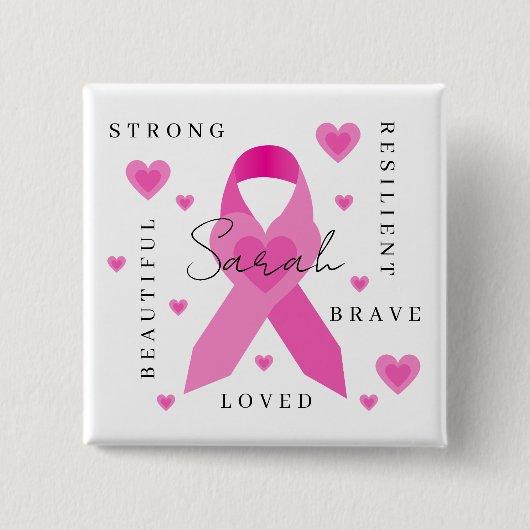Breast Cancer Empowerment Button (Voorkant)