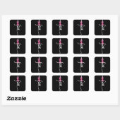Breast Cancer Faith Breast Cancer Awareness Suppor Vierkante Sticker (Vel)