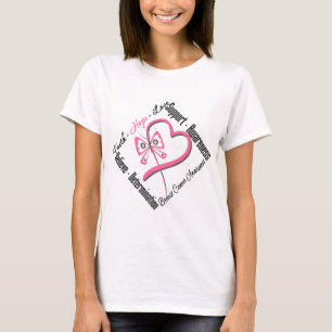 Breast Cancer Faith Hope Love T-shirt