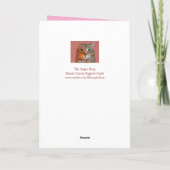 Breast Cancer Fight Like A Tiger Support  Kaart (Achterkant)