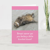 Breast Cancer Fight Like A Tiger Support  Kaart (Voorkant)