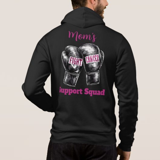 Breast Cancer Fighter Support Squad Hoodie (Achterkant)