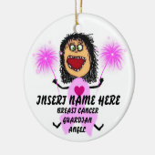 Breast Cancer Guardian Angel Keramisch Ornament (Links)