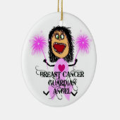 Breast Cancer Guardian Angel Keramisch Ornament (Rechts)