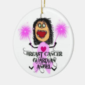 Breast Cancer Guardian Angel Keramisch Ornament (Links)