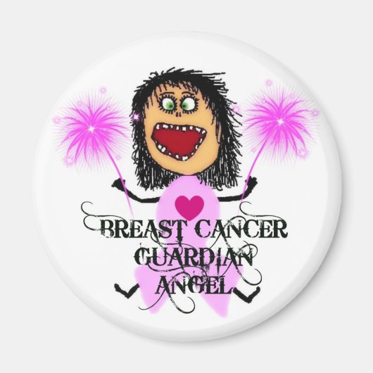 Breast Cancer Guardian Angel Magneet (Voorkant)