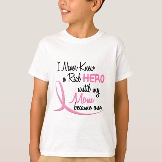 BREAST CANCER Hero MOM T-shirt (Voorkant)